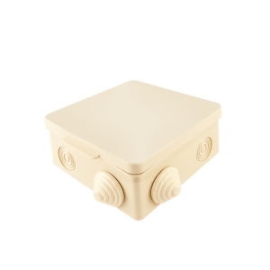 Коробка распределительная (распаячная) ОП 80х80х50 мм слоновая кость TDM ЕLECTRIC