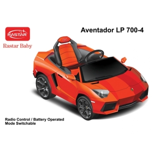 Машина на аккумуляторе 81700 Lamborghini Aventador LP700, РУ, д/детей весом до 25 кг, со звуком