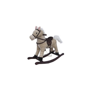 Качалка-Лошадь XR3010/BEIGE, со звуком, открывает рот, машет хвостом
